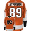 Cam Atkinson Philadelphia Flyers Adidas Primegreen Authentic Home NHL Hockey Jersey - Back/Front View