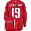 Nicklas Backstrom Washington Capitals Adidas Primegreen Authentic NHL Hockey Jersey - Back/Front View