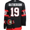 Drake Batherson Ottawa Senators Adidas Primegreen Authentic Home NHL Hockey Jersey - Back/Front View