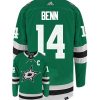 Jamie Benn Dallas Stars Adidas Primegreen Authentic Home NHL Hockey Jersey - Back/Front View