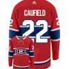 Cole Caufield Montreal Canadiens Adidas Primegreen Authentic Home NHL Hockey Jersey - Back/Front View