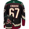 Lawson Crouse Arizona Coyotes Adidas Primegreen Authentic Home NHL Hockey Jersey - Back/Front View