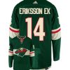 Joel Eriksson Ek Minnesota Wild Adidas Primegreen Authentic Home NHL Hockey Jersey - Back/Front View