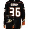 John Gibson Anaheim Ducks Adidas Primegreen Authentic Home NHL Hockey Jersey - Back/Front View