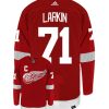 Dylan Larkin Detroit Red Wings Adidas Primegreen Authentic Home NHL Hockey Jersey - Back/Front View