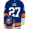 Anders Lee New York Islanders Adidas Primegreen Authentic Home NHL Hockey Jersey - Back/Front View