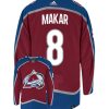 Cale Makar Colorado Avalanche Adidas Primegreen Authentic Home NHL Hockey Jersey - Back/Front View