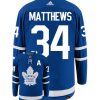 Auston Matthews Toronto Maple Leafs Adidas Primegreen Authentic Home NHL Hockey Jersey - Front/Back View