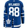 William Nylander Toronto Maple Leafs Adidas Primegreen Authentic Home NHL Hockey Jersey - Back/Front View