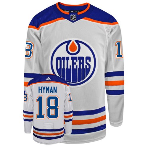 oilers away hyman back front