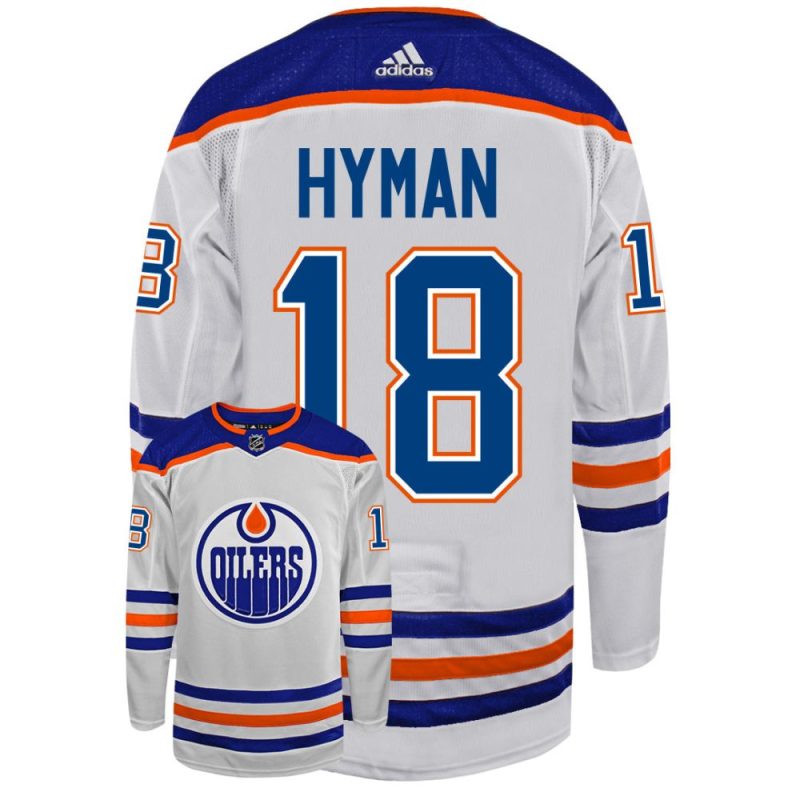 oilers away hyman front back