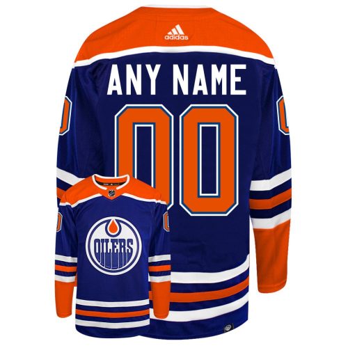 oilers home any name front back