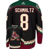 Nick Schmaltz Arizona Coyotes Adidas Primegreen Authentic Home NHL Hockey Jersey - Back/Front View