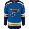 St Louis Blues Adidas Primegreen Authentic Home NHL Hockey Jersey - Front View