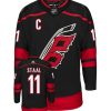 Jordan Staal Carolina Hurricanes Adidas Primegreen Authentic Third Alternate NHL Hockey Jersey - Front/Back View