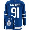 John Tavares Toronto Maple Leafs Adidas Primegreen Authentic Home NHL Hockey Jersey - Back/Front View